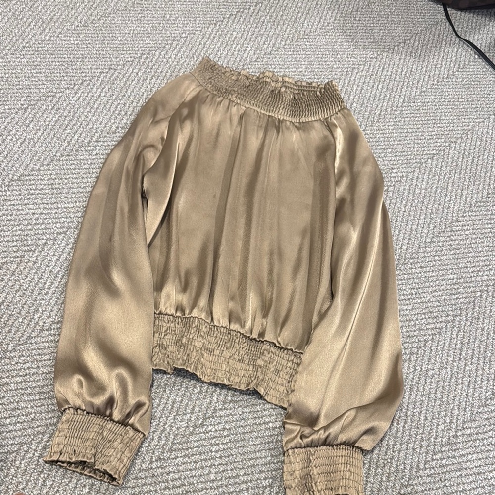 Walter Baker Elegant Gold Women's Top Small